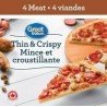 Great Value Thin & Crispy 4 Meat Pizza 390 g