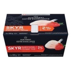 Our Finest Skyr Icelandic Style Yogurt 2% Strawberry 4 x 100 g