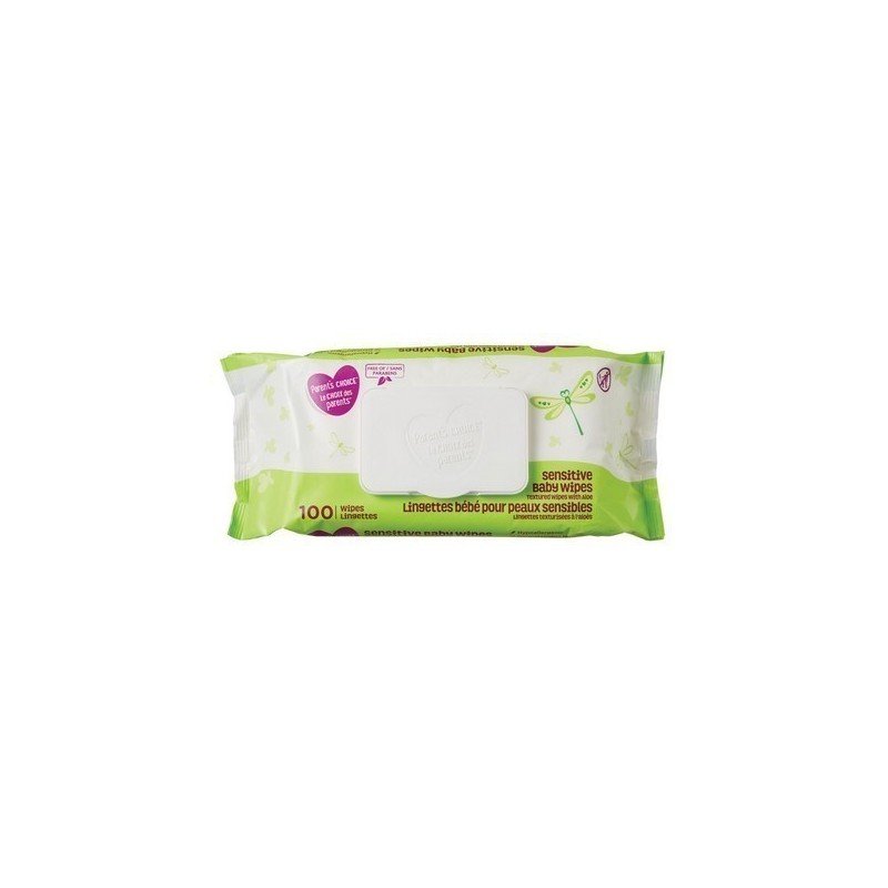 Parent's Choice Sensitive Textured Baby Wipes with Aloe 100's