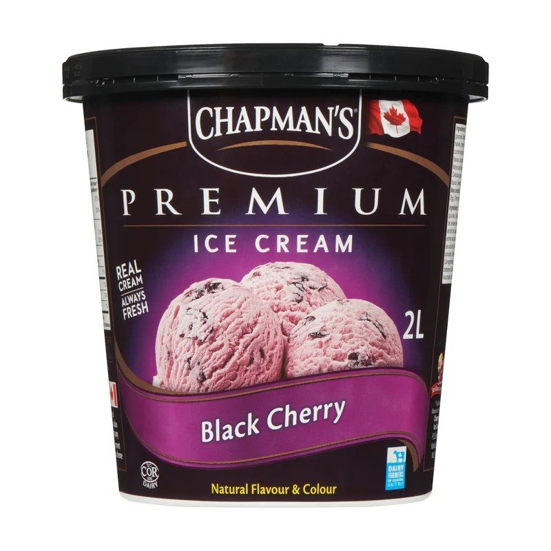 Chapman's Premium Ice Cream Black Cherry 2 L