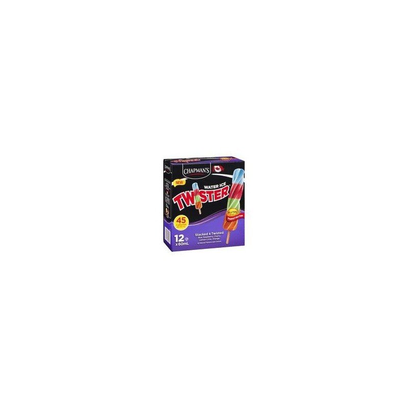 Chapman's Twister Fruit Twist Water Ice 12 x 60 ml