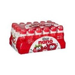 Iogo Nano Drinkable Yogurt Strawberry Raspberry Banana 24 x 93 ml