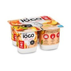 Iogo 3.2% Yogurt Canadian Harvest Peaches 4 x 100 g