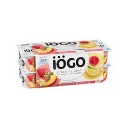 Iogo Yogurt Heart of Fruit Strawberry-Peach-Vanilla Raspberry-Lemon-Vanilla 2.5% Fat 16 x 100 g