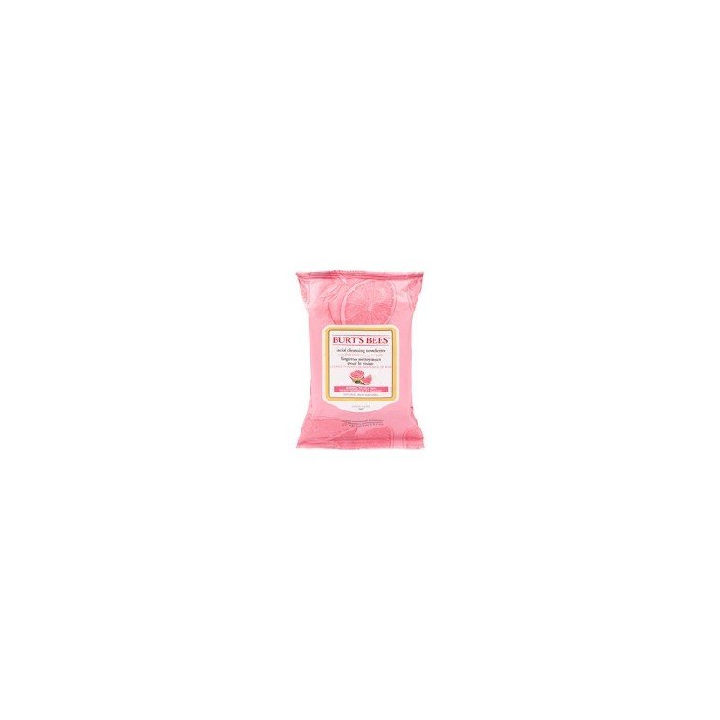 Burt’s Bees Facial Cleansing Towelettes with Pink Grapefruit Seed Oil 30’s