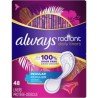 Always Radiant Daily Liners Regular Unscented 48’s