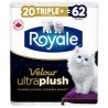 Royale Bathroom Tissue Velour Ultra Plush 20/62’s