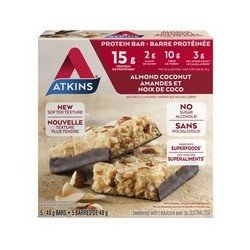 Atkins Granola Bar Almond Coconut 5 x 48 g
