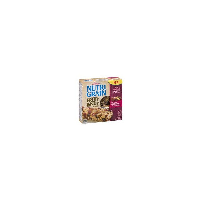 Kellogg's Nutri-Grain Fruit & Nut Medley Bar Cherry Almond 5's