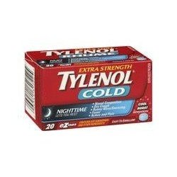 Tylenol Extra Strength Cold Nighttime Cool Burst 20's