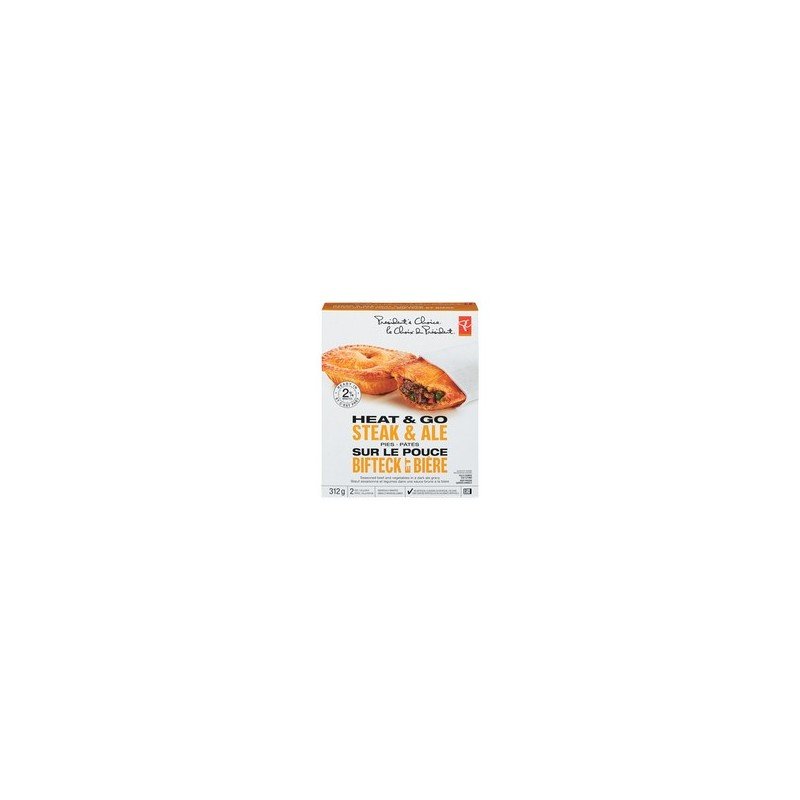 PC Heat & Go Steak & Ale Pies 312 g