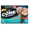 Chapman's Super Cone Ice Cream Twister Vanilla and Chocolate with a Salty Caramel Centre 8 x 120 ml