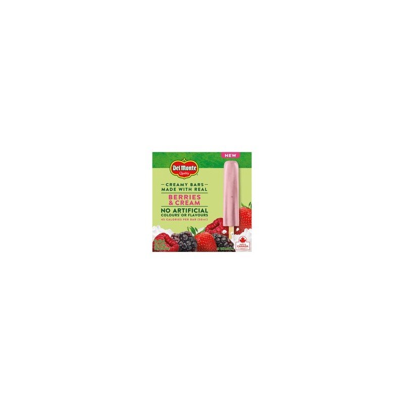 Del Monte Berries & Cream Fruit Bars 10 x 50 ml