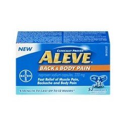 Aleve Back & Body Pain 220mg Liquid Gels 52's