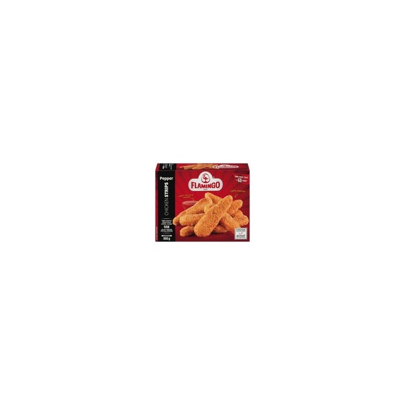 Flamingo Raw Pepper Chicken Strips 800 g