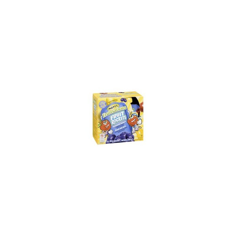 Mott's Fruitsations Fruit Rockets Unsweetened Blueberry 4's