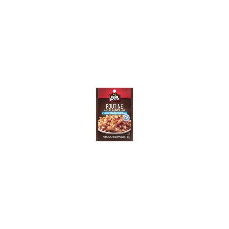 Club House 25% Less Salt Poutine Gravy Mix 42 g