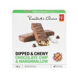 PC Dipped & Chewy Granola Bars Chocolate Chip & Marshmallow  156 g