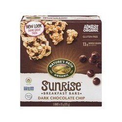 Nature's Path Organic Sunrise Breakfast Bars Dark Chocolate Chip 5’s