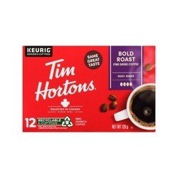 Tim Hortons Bold Roast Fine Grind Dark Roast Coffee K-Cups 12's