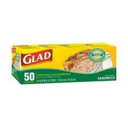 Glad Zipper Sandwich Bags 50's