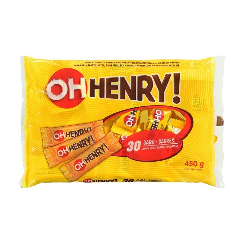 Hershey Oh Henry! Snack Size Chocolate Candy Bars 30's