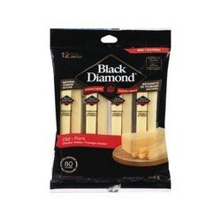 Black Diamond Old White Cheddar Cheese Sticks 252 g