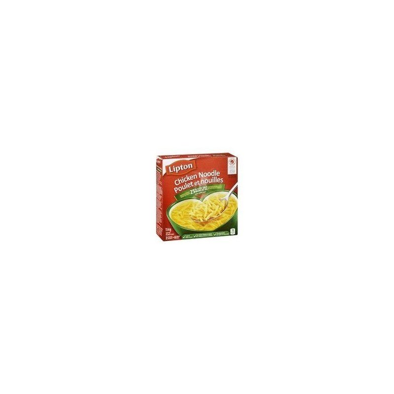 Lipton Chicken Noodle Soup Mix 25% Less Salt 2’s 114 g