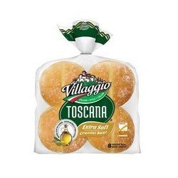 Villaggio Toscana Extra Soft Crustini Hamburger Buns 8's