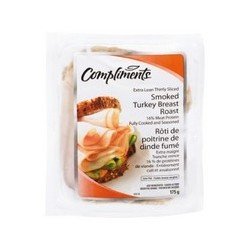 Compliments Extra Lean Thinly Sliced Smoked Turkey Breast Roast 175 g