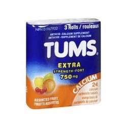 Tums Extra Strength Assorted Fruit 3's