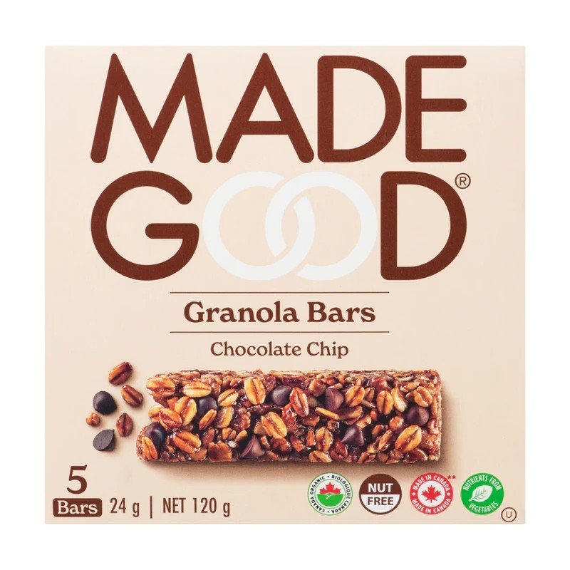Made Good Organic Granola Bars Chocolate Chip 5 x 24 g