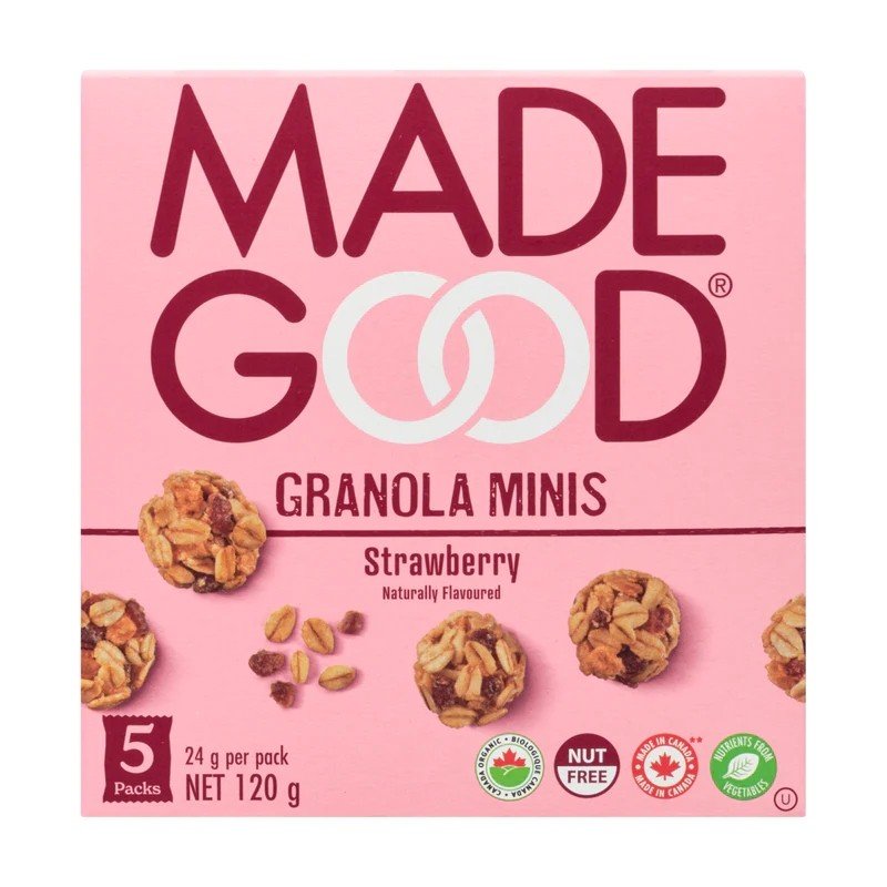 Made Good Organic Granola Minis Strawberry 5 x 24 g