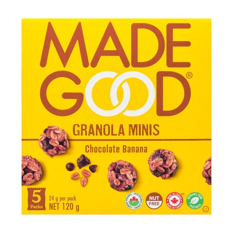Made Good Organic Granola Minis Chocolate Banana 5 x 24 g