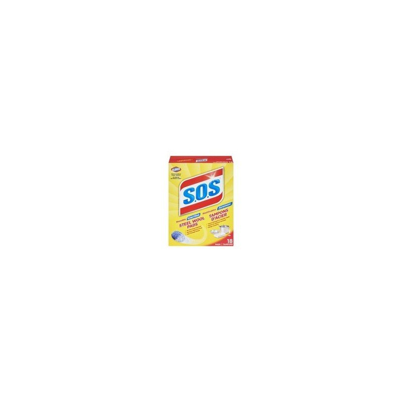 SOS Steel Wool Soap Pads 18’s