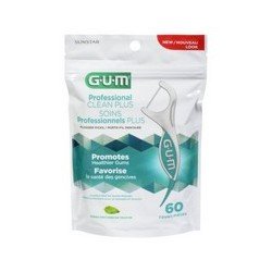 GUM Flossers Professional Clean Plus Fresh Mint 60's