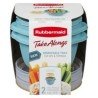 Rubbermaid Take Alongs Divided Snacking Containers with Tray for Dips & Toppings 2’s