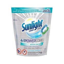 Sunlight 4-in-1 PowerCore Laundry Pacs Fresh Lavender 338 g