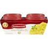 Rubbermaid EasyFindLid Food Storage 0.5 Cups Container 2’s