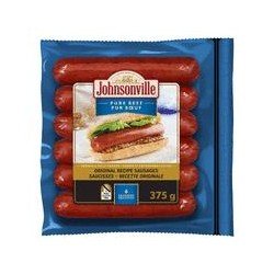 Johnsonville Pure Beef Sausage Original 375 g