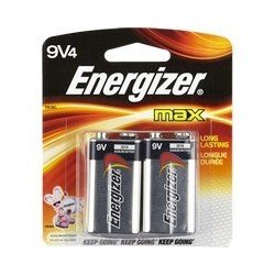 Energizer Max Batteries 9V 4's