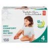 PC Dry Comfort Diapers Size 4 156's