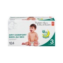 PC Dry Comfort Diapers Size...