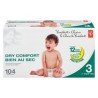 PC Dry Comfort Diapers Size 3 104's