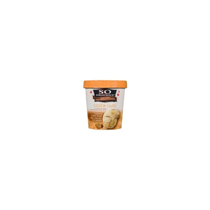 So Delicious Dairy-Free Cinnamon Cookie Dough Cashew Dessert 500 ml