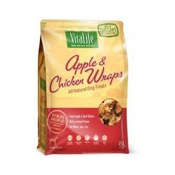 Vitalife Apple & Chicken Wraps All Natural Dog Treats 454 g