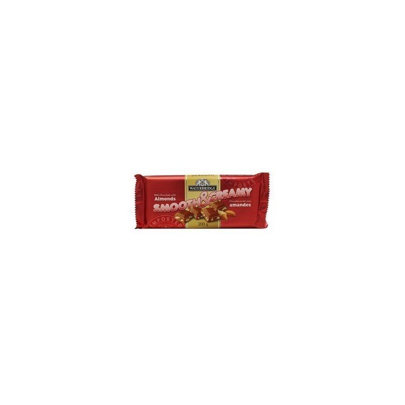 Waterbridge Smooth & Creamy Milk Chocolate with Almonds 200 g