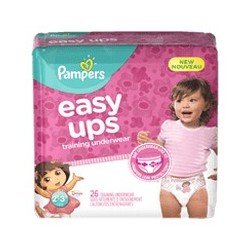 Pampers Easy Ups Pants Girl 2T 26's