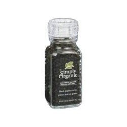 Simply Organic Black Peppercorns with Grinder 75 g
