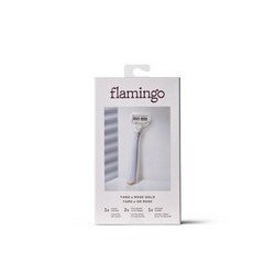 Flamingo Women’s 5-Blade Razor with Replacement Blade Cartridge Taro